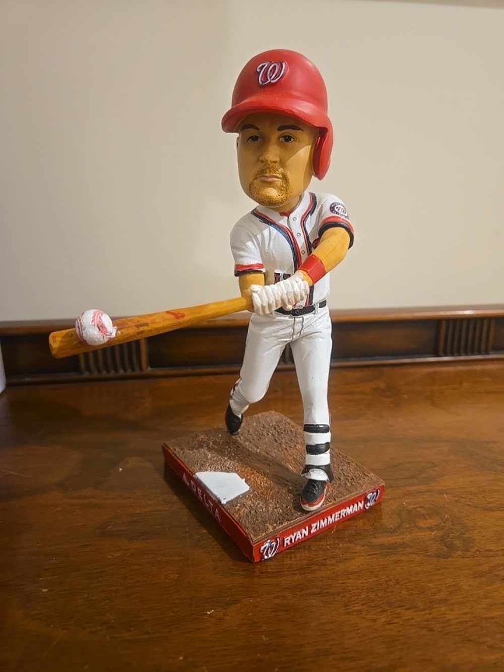MLB Washington Nationals Red & White Ryan Zimmerman Bobblehead No Box